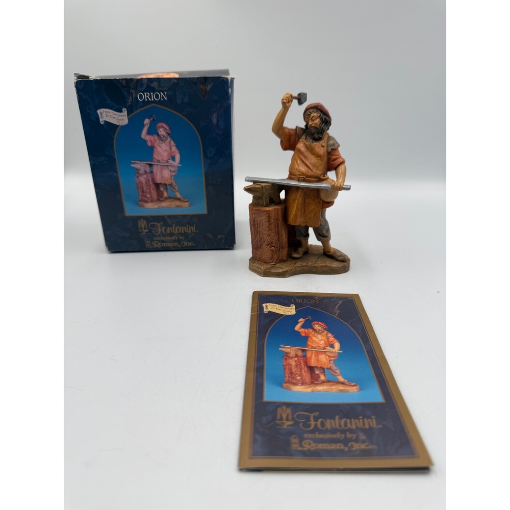 Fontanini Orion Blacksmith 5" Nativity Figurine 52586 Elio Simonetti Italy Box